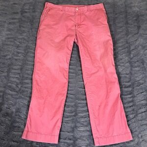 Polo Ralph Lauren Suffield Pant Pink Cotton Blend Size 36x30 Mens Casual Chinos